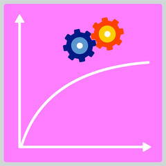 Vector illustration for Graph EPS10