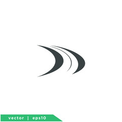 road asphalt icon symbol logo template