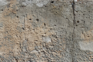 Porous old concrete plastered wall texture