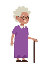 afro grandmother character