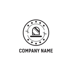 premium vintage logo design for barber shop