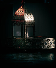 Arabic eastern light. black background and colour full light 
