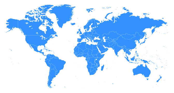 Fototapeta World Map Illustration