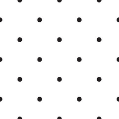 Polka Dot seamless background. Vector pattern