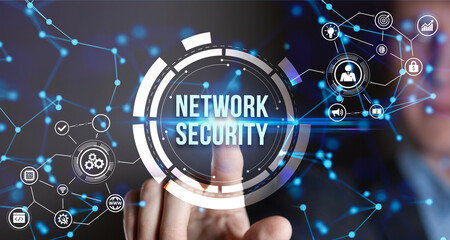 Internet, business, Technology and network concept. Cyber security data protection business technology privacy concept.