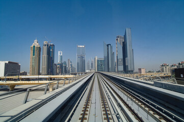 Fototapeta na wymiar tram Dubaï