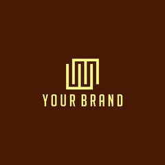 WM Monoline logo tamplate