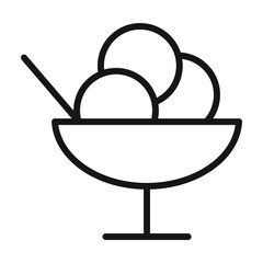 ice cream bowls icons. ice cream bowls symbol vector elements for infographic web.