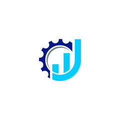 industry and business logo graphic design concept