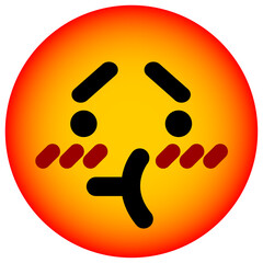 confused face circle