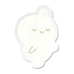 halloween ghost grunge sticker