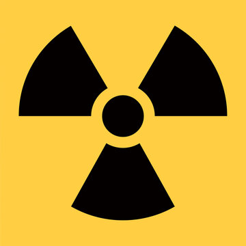 Radioactive symbol and vector graphics