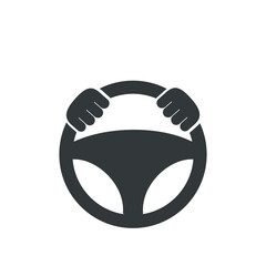 steering wheel icon vector illustration logo template