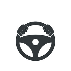 steering wheel icon vector illustration logo template