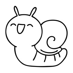 cute cartoon snail