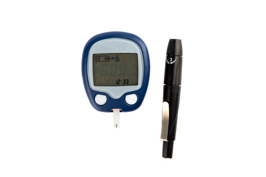 The meter is ready to measure your blood sugar.