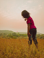 child in the field