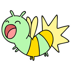 cute cartoon glow bug