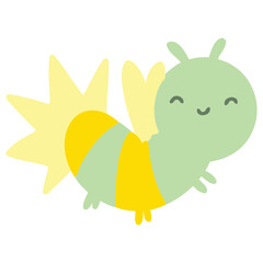 cute cartoon glow bug