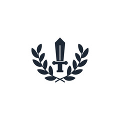 Fototapeta na wymiar best sword icon symbol logo template