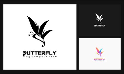 butterfly concept design logo
