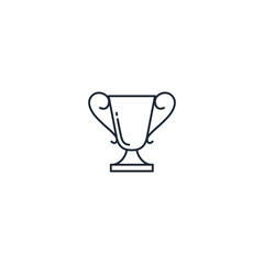 trophy icon champion symbol logo template