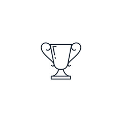 trophy icon champion symbol logo template