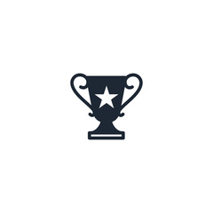 trophy icon champion symbol logo template