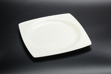 White empty plate for serving