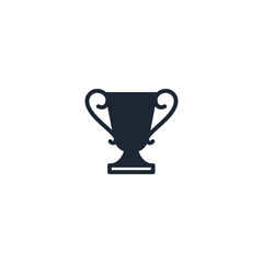 trophy icon champion symbol logo template