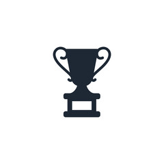 trophy icon champion symbol logo template