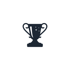 trophy icon champion symbol logo template