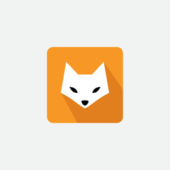 vector illustration fox logo icon