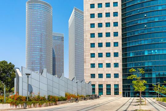 Modern building in Tel Aviv, Israel.
