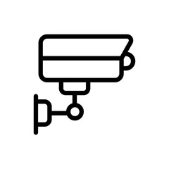 Security Camera Vector Outline icon. Banking and Finance Symbol EPS 10 File