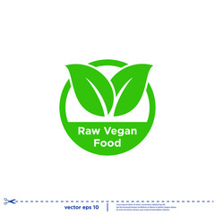 vegan stamp icon symbol