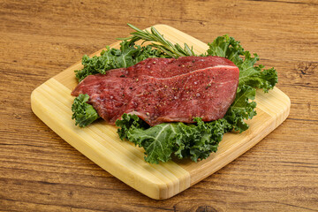 Raw beef steak for grill