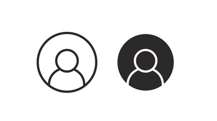 User Icon Set. Vector isolated illustration of a person avatar