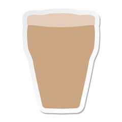 glass of beer sticker
