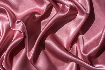 Abstract luxury pink silk, Satin fabric texture, soft blur background, elegant wallpaper design