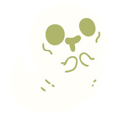 spooky cute halloween ghost