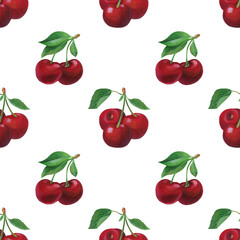 Cherry seamless pattern