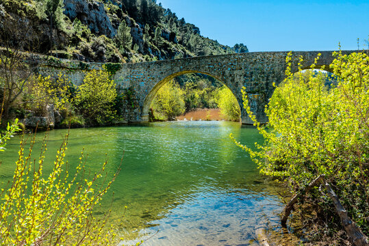 The spectacular gorge of the river orbieu in the department of the Aude in the south of France
