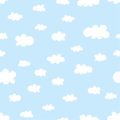 seamless pattern with clouds