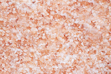 Himalayan salt top view. Edible or cosmetic salt