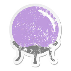 Crystal Ball grunge sticker