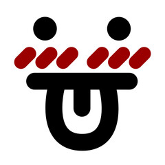 blushing confused face icon