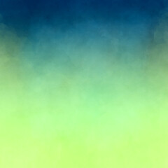 blue green background. Gradient painted dark blue border on colorful yellow green with soft old elegant texture.