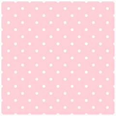 Seamless pink pastel polka dotbackground