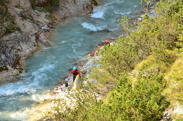 Karwendel Fluss stand up paddeln